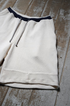 画像をギャラリービューアに読み込む, CHANGES x LOOM exclusive REMAKE SHORTS / VINTAGE COTTON KNIT (WHITE)