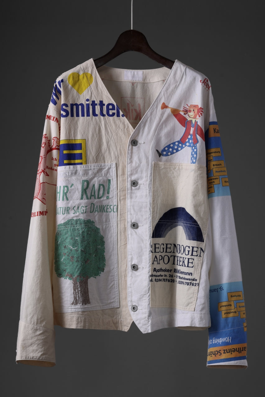 Load image into Gallery viewer, CHANGES VINTAGE REMAKE ECO BAG NO COLLAR JACKET (MULTI)