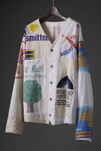 Load image into Gallery viewer, CHANGES VINTAGE REMAKE ECO BAG NO COLLAR JACKET (MULTI)