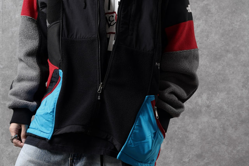 Load image into Gallery viewer, CHANGES VINTAGE REMAKE TNF FLEECE TRACK JACKET (MULTI #D)