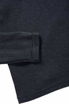 画像をギャラリービューアに読み込む, A.F ARTEFACT LAYERED CREW NECK TOP / WAFFLE KNIT JERSEY (DARK GREY)