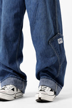 画像をギャラリービューアに読み込む, CHANGES REMAKE PAINTER DENIM PANTS with APRON PARTS (INDIGO #B)