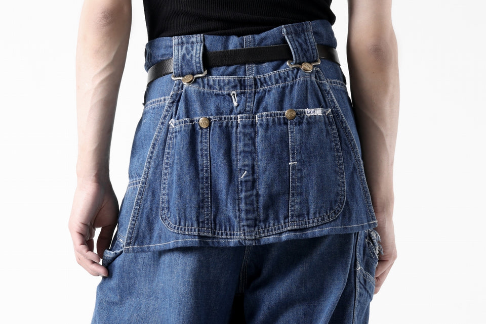 画像をギャラリービューアに読み込む, CHANGES REMAKE PAINTER DENIM PANTS with APRON PARTS (INDIGO #B)