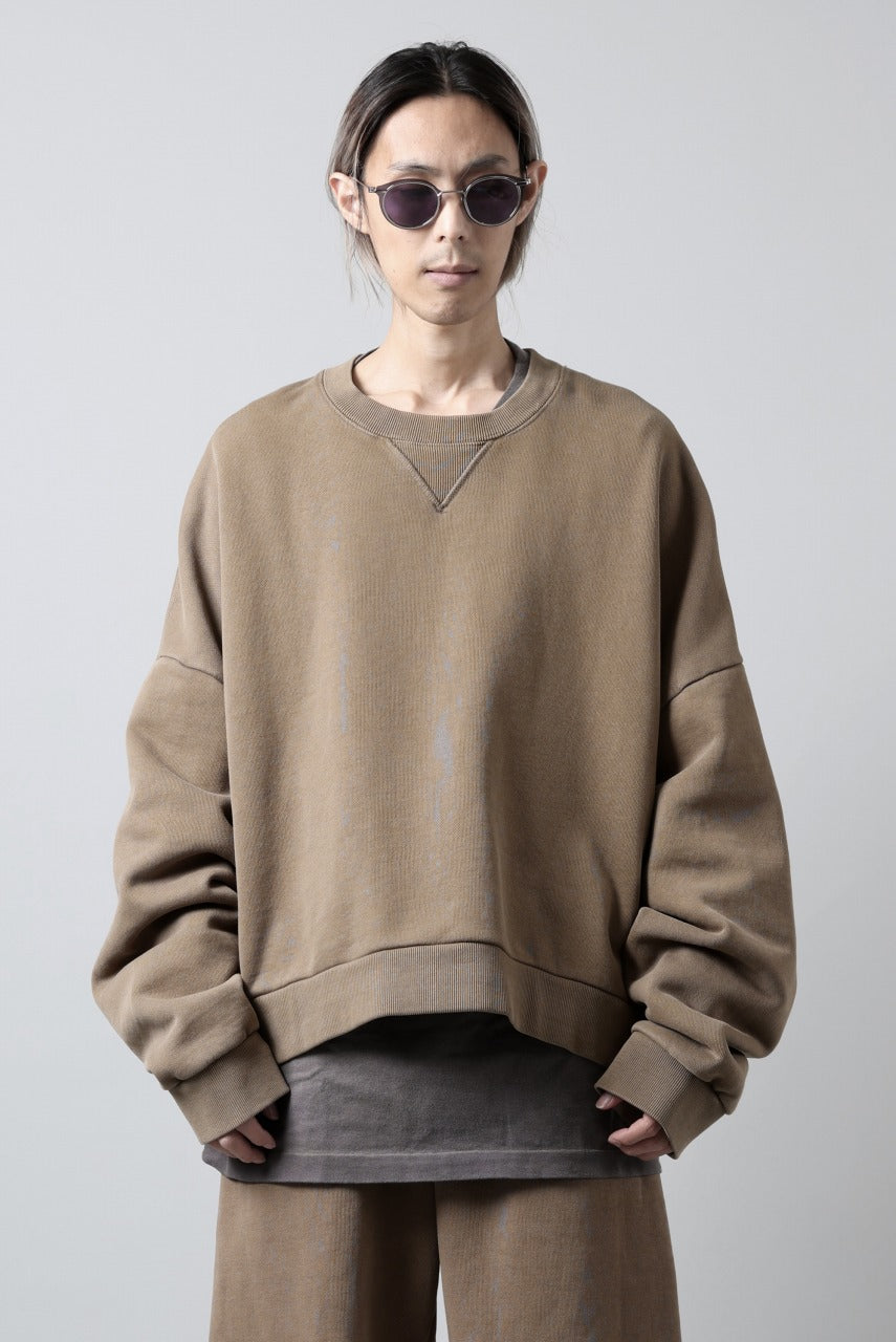 entire studios BOX CREW SWEAT PULLOVER (CORK)