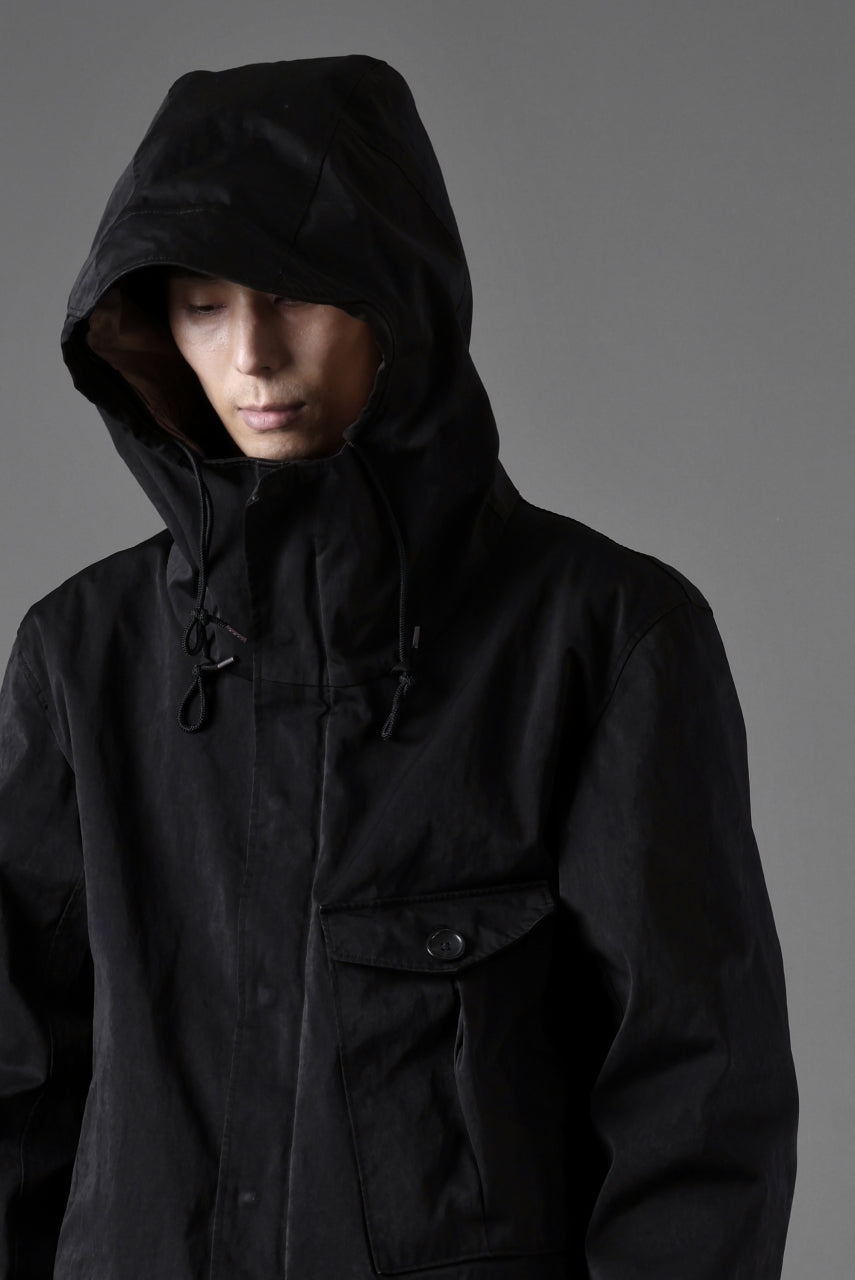 Ten c CYCLONE PARKA / GARMENT DYED OJJ (BLACK)