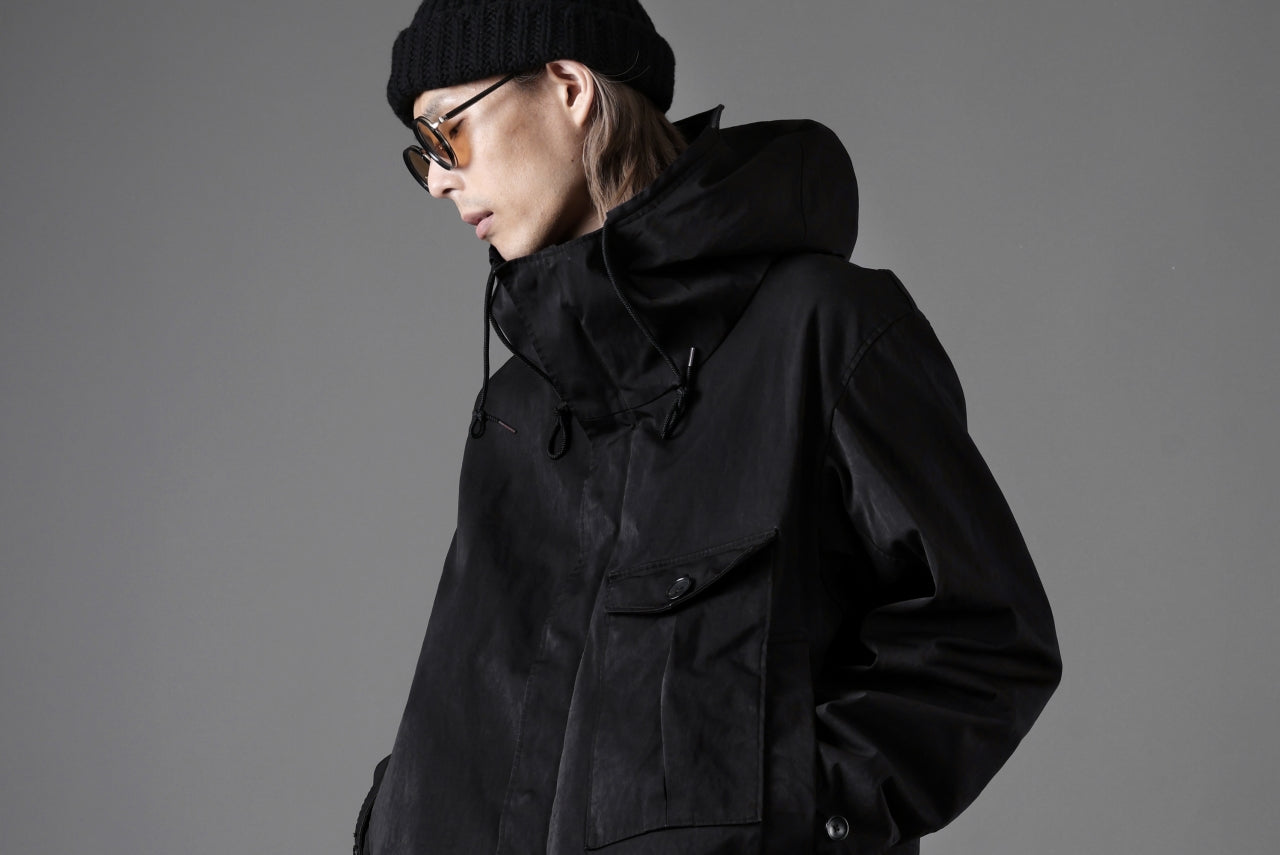 Ten c CYCLONE PARKA / GARMENT DYED OJJ (BLACK)