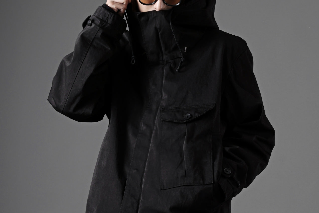 Ten c CYCLONE PARKA / GARMENT DYED OJJ (BLACK)