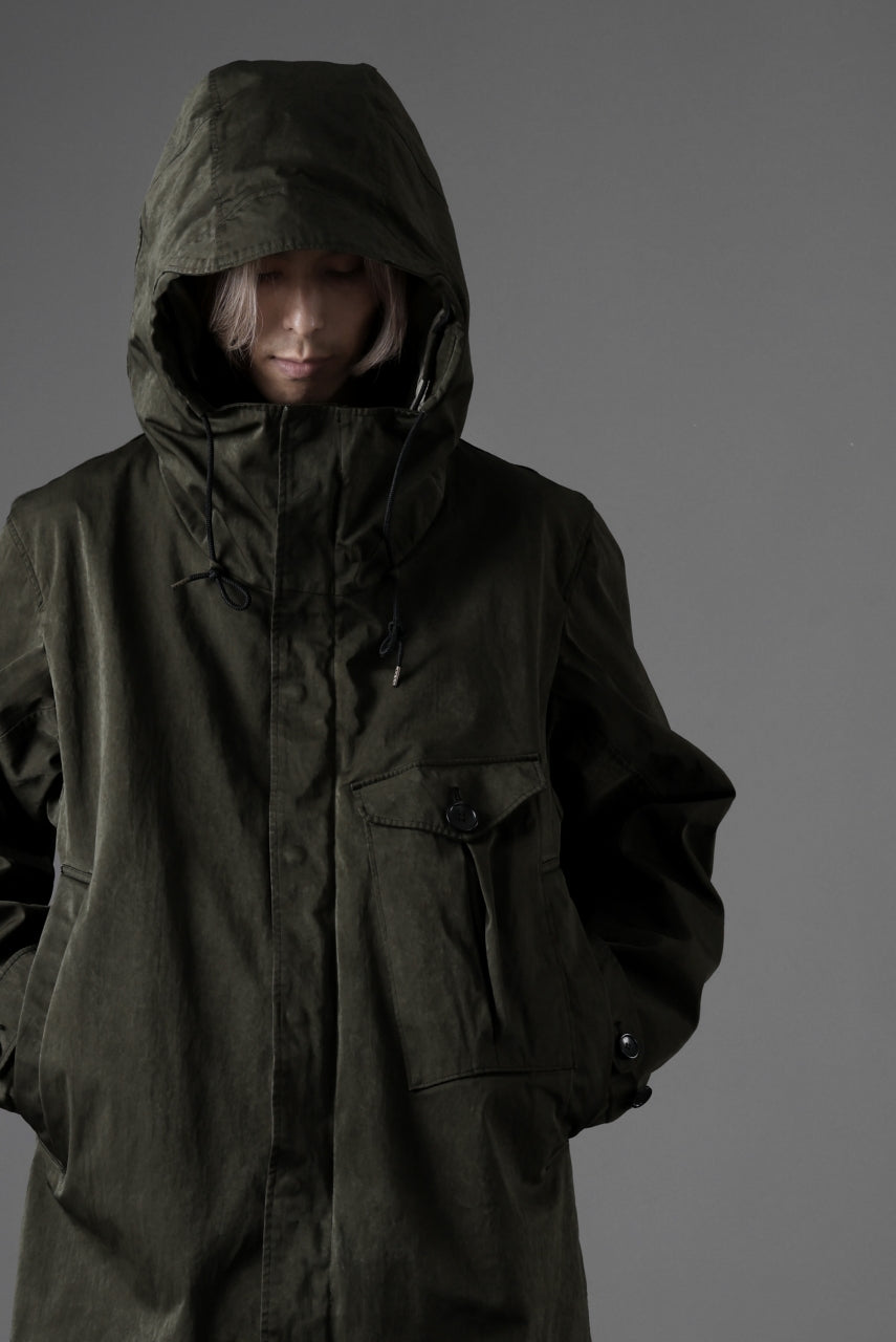 Ten c CYCLONE PARKA / GARMENT DYED OJJ (DARK GREEN)