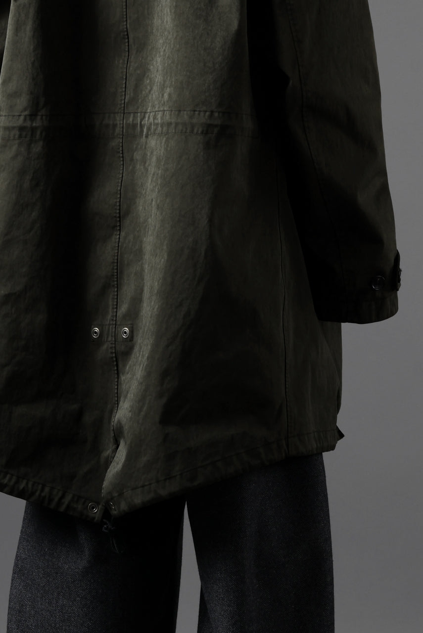 Ten c CYCLONE PARKA / GARMENT DYED OJJ (DARK GREEN)