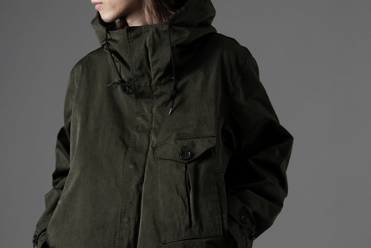 Ten c CYCLONE PARKA / GARMENT DYED OJJ (DARK GREEN)