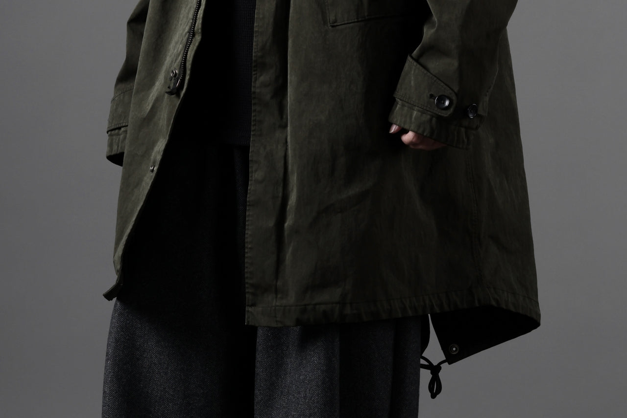 Ten c CYCLONE PARKA / GARMENT DYED OJJ (DARK GREEN)