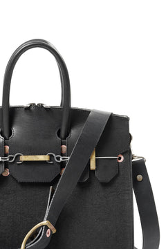 画像をギャラリービューアに読み込む, ierib exclusive 2Way Bark Bag 30 / Heavy Linen Canvas + Saddle Leather (BLACK #C)