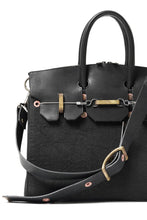 画像をギャラリービューアに読み込む, ierib exclusive 2Way Bark Bag 30 / Heavy Linen Canvas + Saddle Leather (BLACK #C)