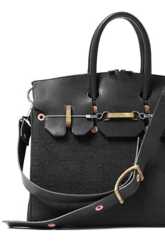 画像をギャラリービューアに読み込む, ierib exclusive 2Way Bark Bag 30 / Heavy Linen Canvas + Saddle Leather (BLACK #C)