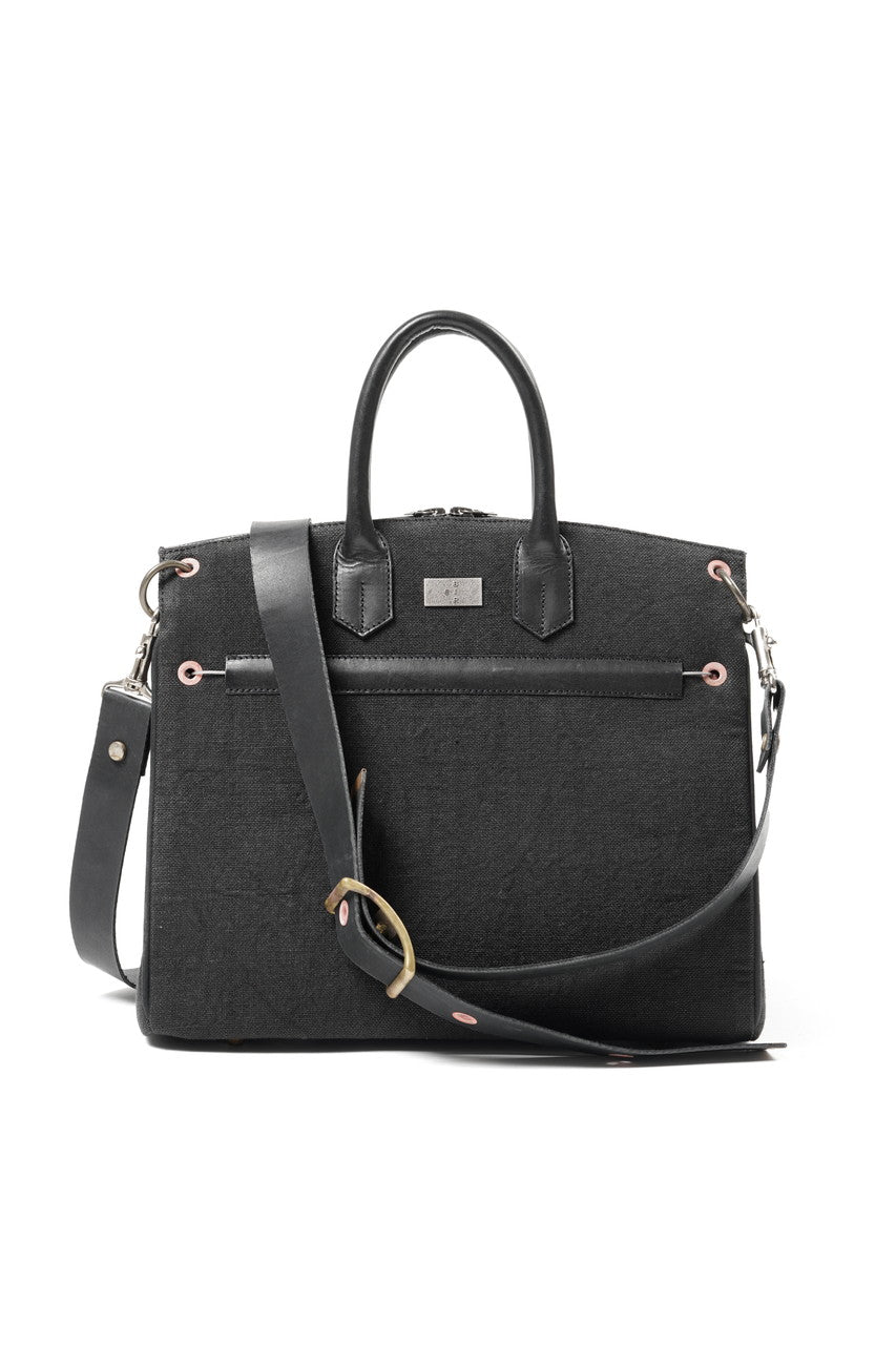 ierib exclusive 2Way Bark Bag 30 / Heavy Linen Canvas + Saddle