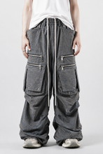 Load image into Gallery viewer, A.F ARTEFACT MULTI FLAP WIDE PANTS / BLENDED SHADES DENIM (STEEL BLUE)