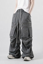 Load image into Gallery viewer, A.F ARTEFACT MULTI FLAP WIDE PANTS / BLENDED SHADES DENIM (STEEL BLUE)