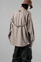 Load image into Gallery viewer, A.F ARTEFACT STAND COLLAR SHIRT / SOFT POPLIN (SOIL)