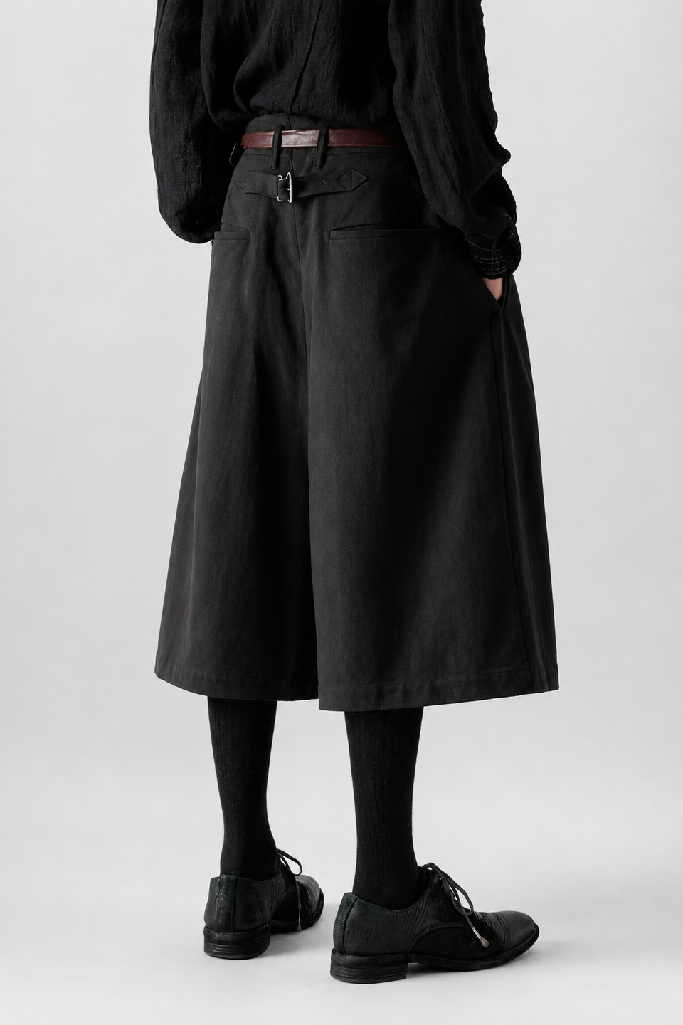 画像をギャラリービューアに読み込む, Professor.E BUTTON DRAFT SHORTS (BLACK)
