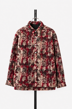 画像をギャラリービューアに読み込む, 【SAMPLE】A.F ARTEFACT SNAPPED SHIRT / JACQUARD ABSTRACT PATTERN (RED)