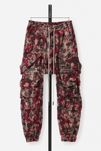 画像をギャラリービューアに読み込む, 【SAMPLE】A.F ARTEFACT BELTED DETAIL JOGGER / JACQUARD ABSTRACT PATTERN (RED)