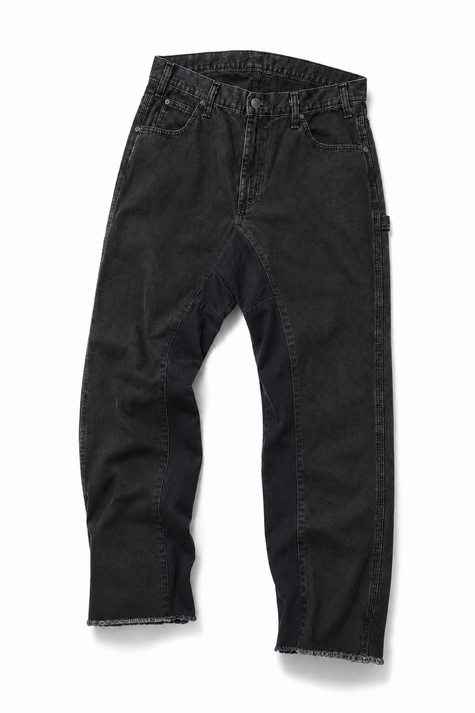 画像をギャラリービューアに読み込む, CHANGES x LOOM exclusive REMAKE REGULAR FIT CARPENTER PANTS / VINTAGE DUCK FABRIC (STONE WASHED) (BLACK #E)