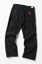 画像をギャラリービューアに読み込む, CHANGES x LOOM exclusive REMAKE REGULAR FIT CARPENTER PANTS / VINTAGE DUCK FABRIC (STONE WASHED) (BLACK #F)