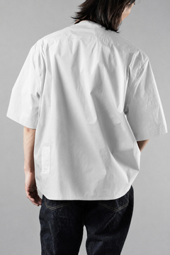画像をギャラリービューアに読み込む, Ten c MID LAYER / HALF SLEEVE SHIRT JACKET (BIANCO NEVE)