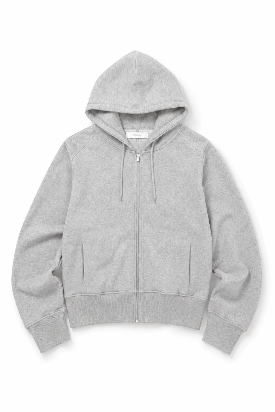 画像をギャラリービューアに読み込む, entire studios SLIM ZIP UP SWEAT PARKA (GREY MARLE)