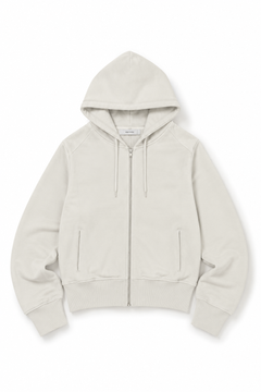 画像をギャラリービューアに読み込む, entire studios SLIM ZIP UP SWEAT PARKA (OFF WHITE)