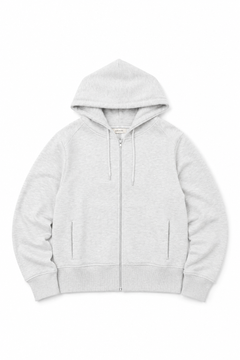 画像をギャラリービューアに読み込む, entire studios SLIM ZIP UP SWEAT PARKA (HEATHER GREY)