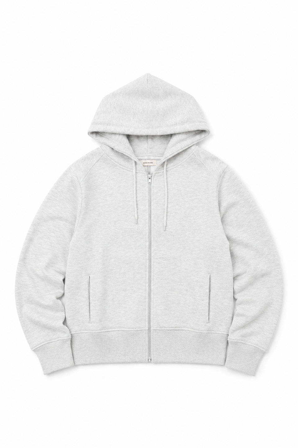 画像をギャラリービューアに読み込む, entire studios SLIM ZIP UP SWEAT PARKA (HEATHER GREY)