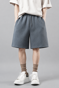 画像をギャラリービューアに読み込む, D-VEC WAFFLE KNIT SHORT PANTS (SEA SPRAY)