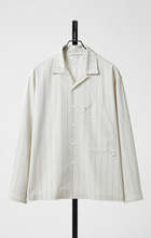 画像をギャラリービューアに読み込む, F/CE. RECYCLE OPEN COLLAR SHIRT (IVORY STRIPE)
