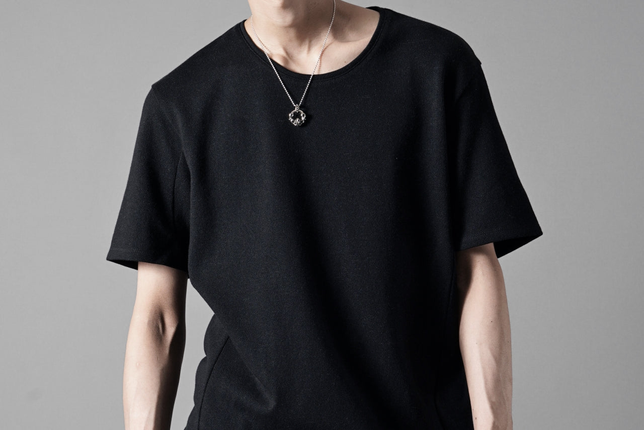 black crow x LOOM exclusive short sleeve tops / JP paper cotton jersey (BLACK)