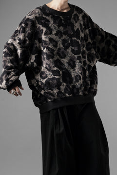 画像をギャラリービューアに読み込む, beauty : beast LARGE LEOPARD FLEECE PULLOVER (DARK LEOPARD)