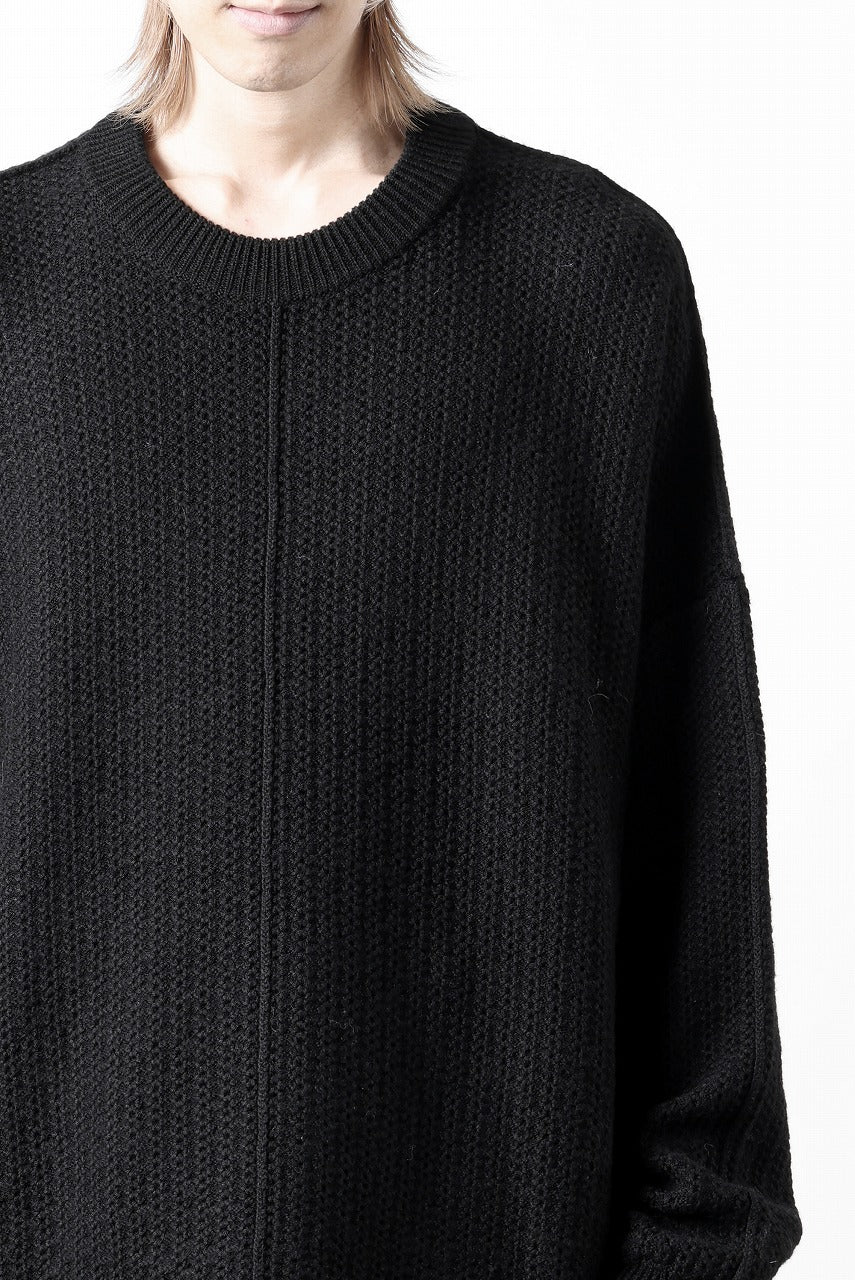 D-VEC FISHERMANS KNIT CREW (BLACK)【2024AW PRE SALE】