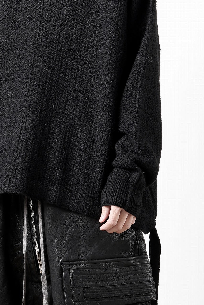 D-VEC FISHERMANS KNIT CREW (BLACK)【2024AW PRE SALE】