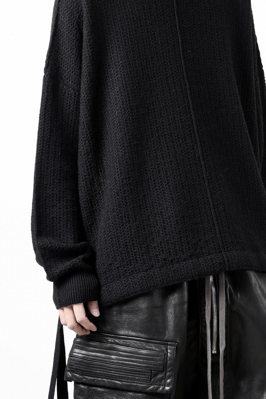 D-VEC FISHERMANS KNIT CREW (BLACK)【2024AW PRE SALE】