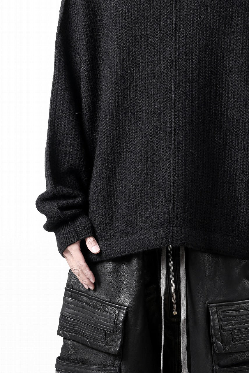 D-VEC FISHERMANS KNIT CREW (BLACK)【2024AW PRE SALE】