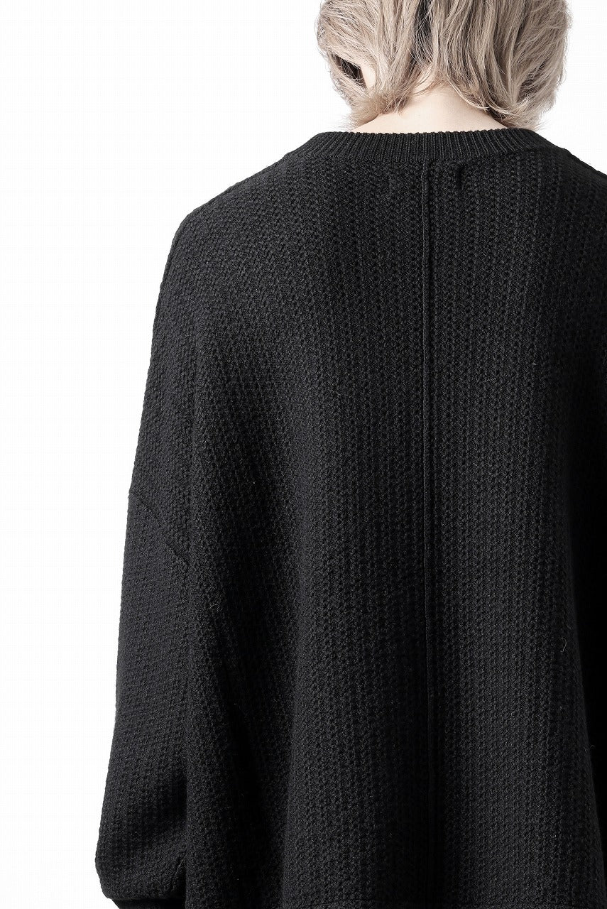 D-VEC FISHERMANS KNIT CREW (BLACK)【2024AW PRE SALE】