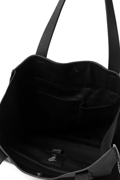 Load image into Gallery viewer, discord Yohji Yamamoto SIDE ZIP TOTE BAG L / SHRINK COW LEATHER (BLACK)