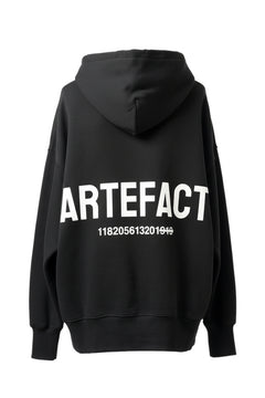 画像をギャラリービューアに読み込む, A.F ARTEFACT BACK LOGO SWEAT HOODIE (BLACK)