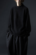 画像をギャラリービューアに読み込む, Y&#39;s for men x MASSES MOCK NECK PULL OVER / WOOL KNIT (BLACK)