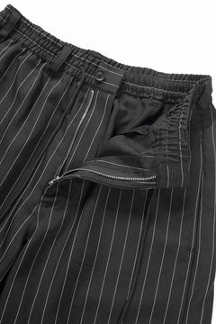 Load image into Gallery viewer, Y-3 Yohji Yamamoto PINSTRIPE SPORT UNIFORM SHORT TROUSERS (BLACK)