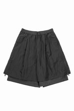 画像をギャラリービューアに読み込む, F/CE. MESH LAYERED WIDE SHORT PANTS (BLACK)