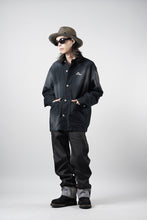 Load image into Gallery viewer, EVISU EJ, VINTAGE WASHED DAICOCK CHORE JACKET-RELAX FIT (BLACK)
