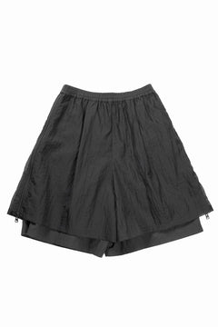 画像をギャラリービューアに読み込む, F/CE. MESH LAYERED WIDE SHORT PANTS (BLACK)