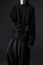 画像をギャラリービューアに読み込む, Y&#39;s for men x MASSES MOCK NECK PULL OVER / WOOL KNIT (BLACK)
