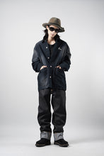Load image into Gallery viewer, EVISU EJ, VINTAGE WASHED DAICOCK CHORE JACKET-RELAX FIT (BLACK)